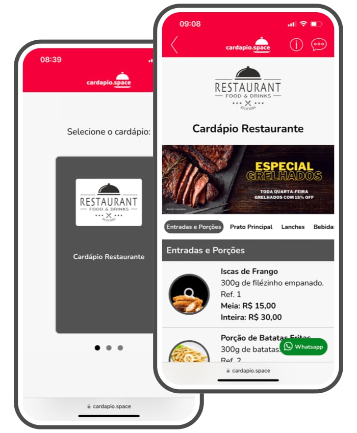 Aplicativo Cardápio digital grátis Android e iOS